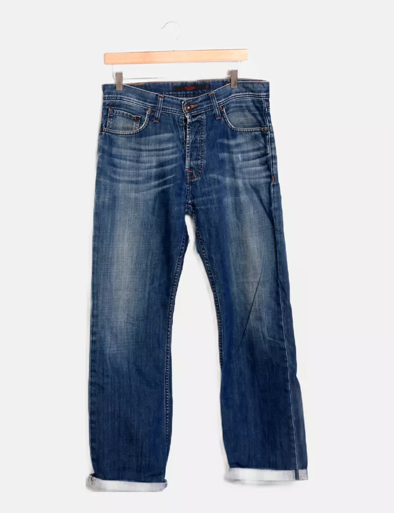 Salsa Jeans Pantalón azul denim ancho