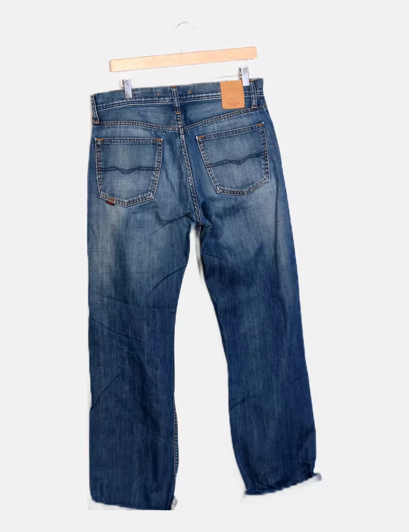 Salsa Jeans Pantalón azul denim ancho