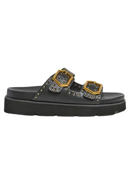 Sandalias Pepe Jeans Pola Studs Negro Para Mujer