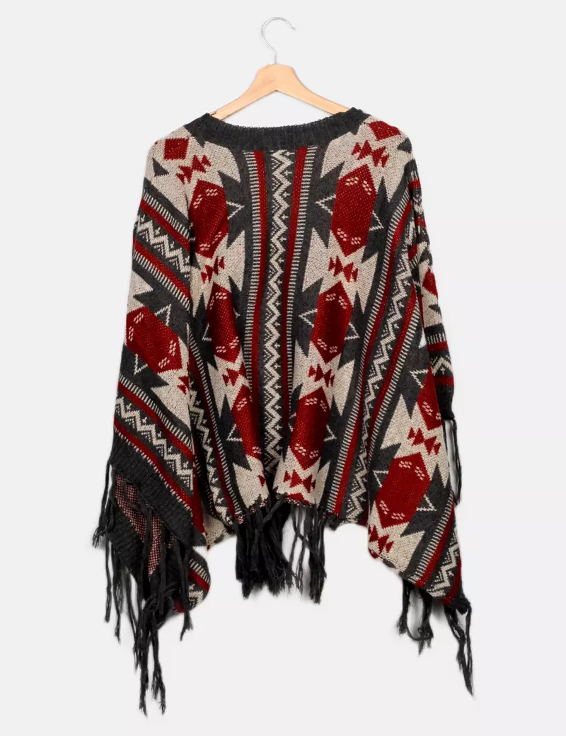 SHEIN Capa y poncho de punto