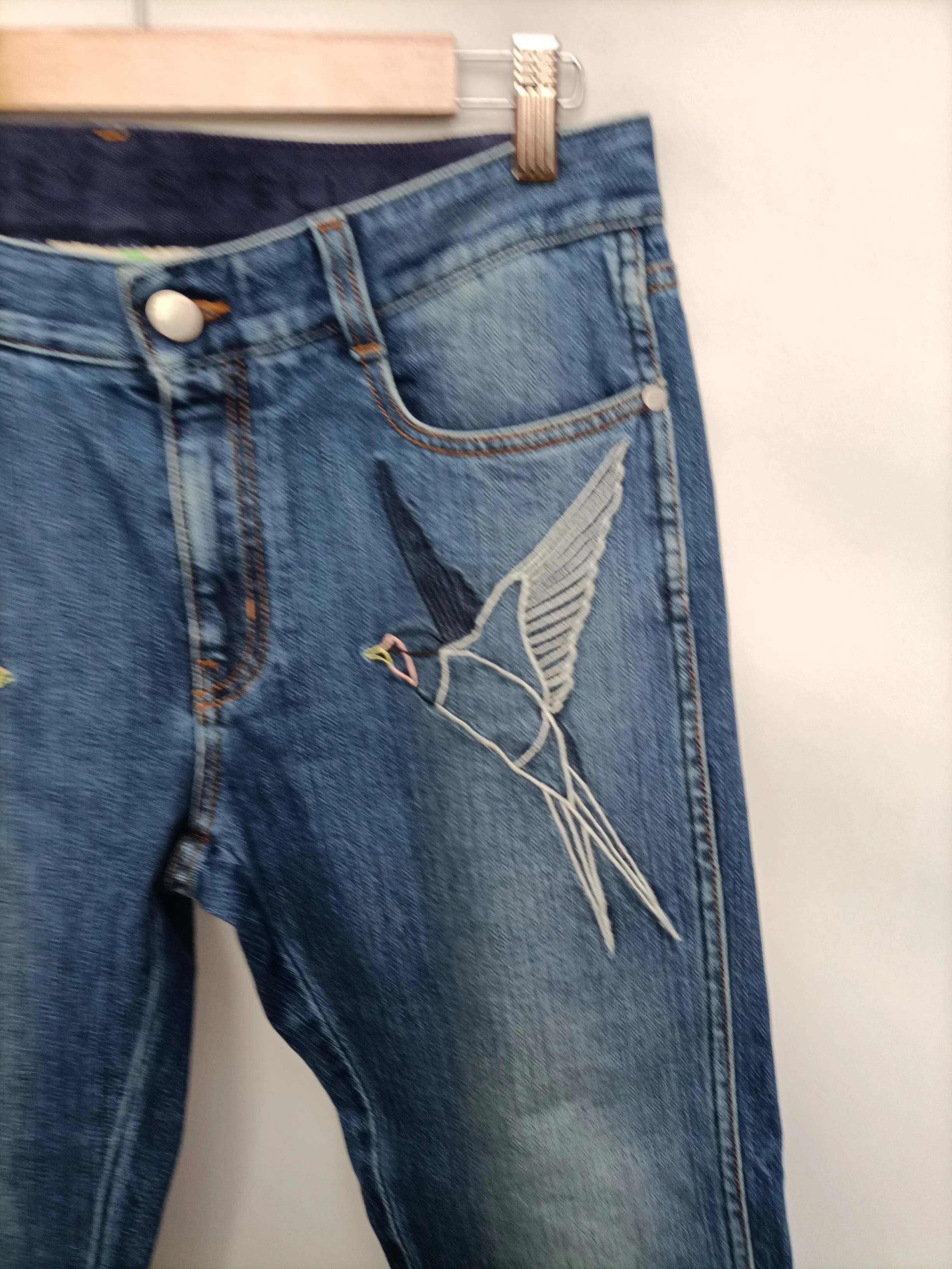 STELLA MCCARTNEY. Pantalón pajaro T.40