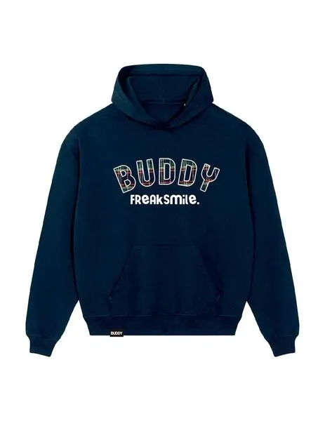 Sudadera Buddy Freak Smile Oversized azul marino