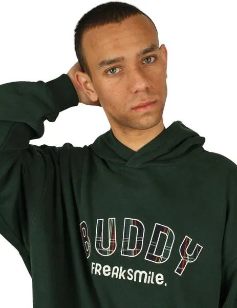 Sudadera Buddy Freak Smile Oversized verde