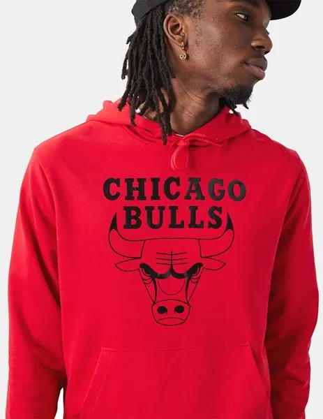 Sudadera Capucha FOIL PRINT CHICAGO BULLS - Fire Red