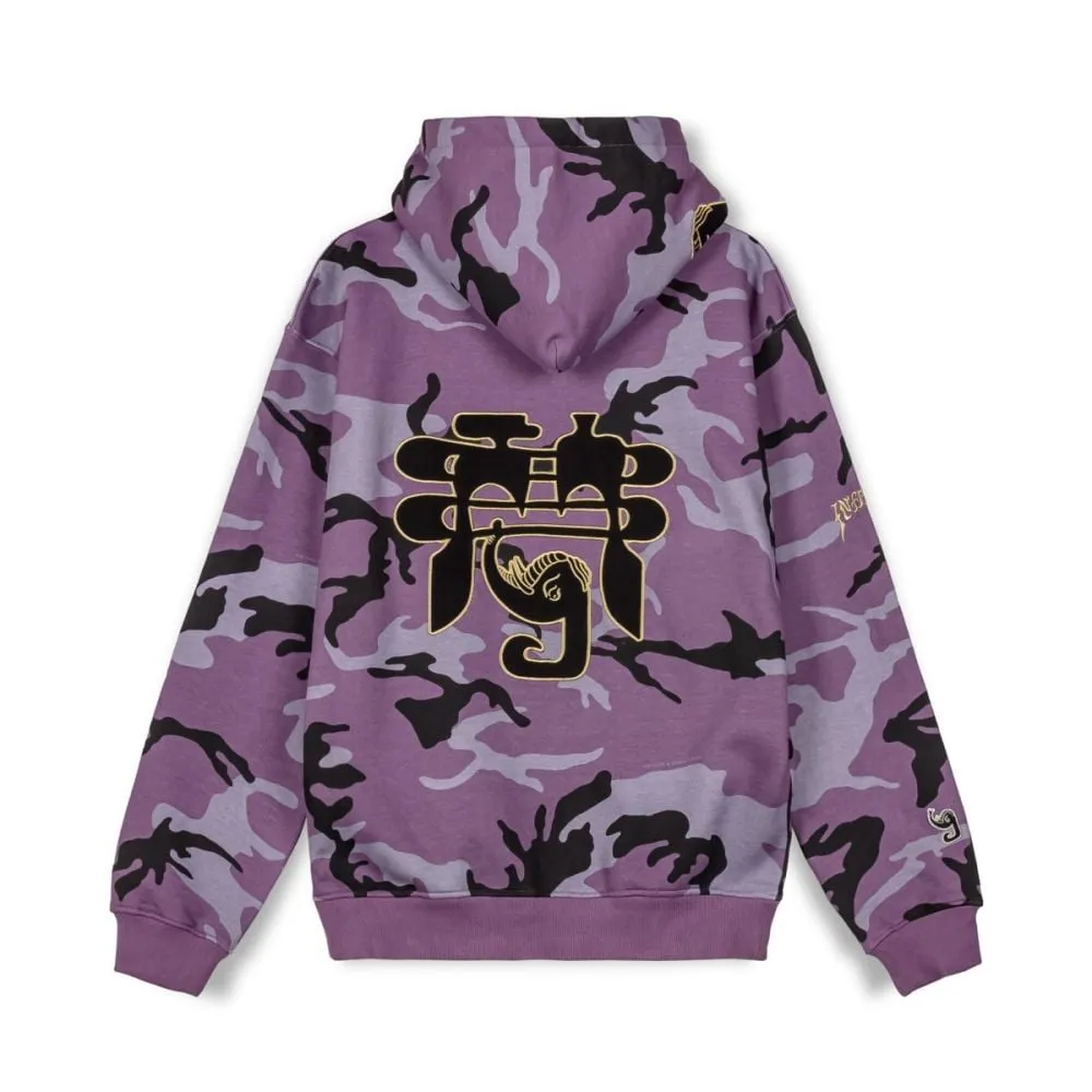 SUDADERA CAPUCHA GRIMEY ALL OVER PRINT TUSKER TEMPLE VINTAGE - PURPLE | FW23