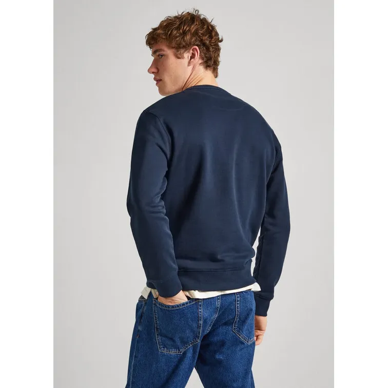 SUDADERA CUELLO REDONDO LOGO BORDADO HOMBRE PEPE JEANS