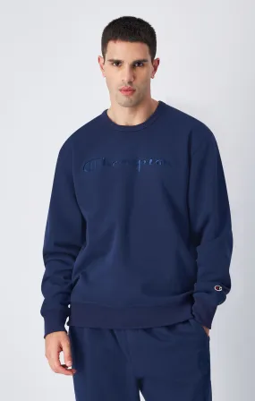 Sudadera de felpa con logotipo grande a tono