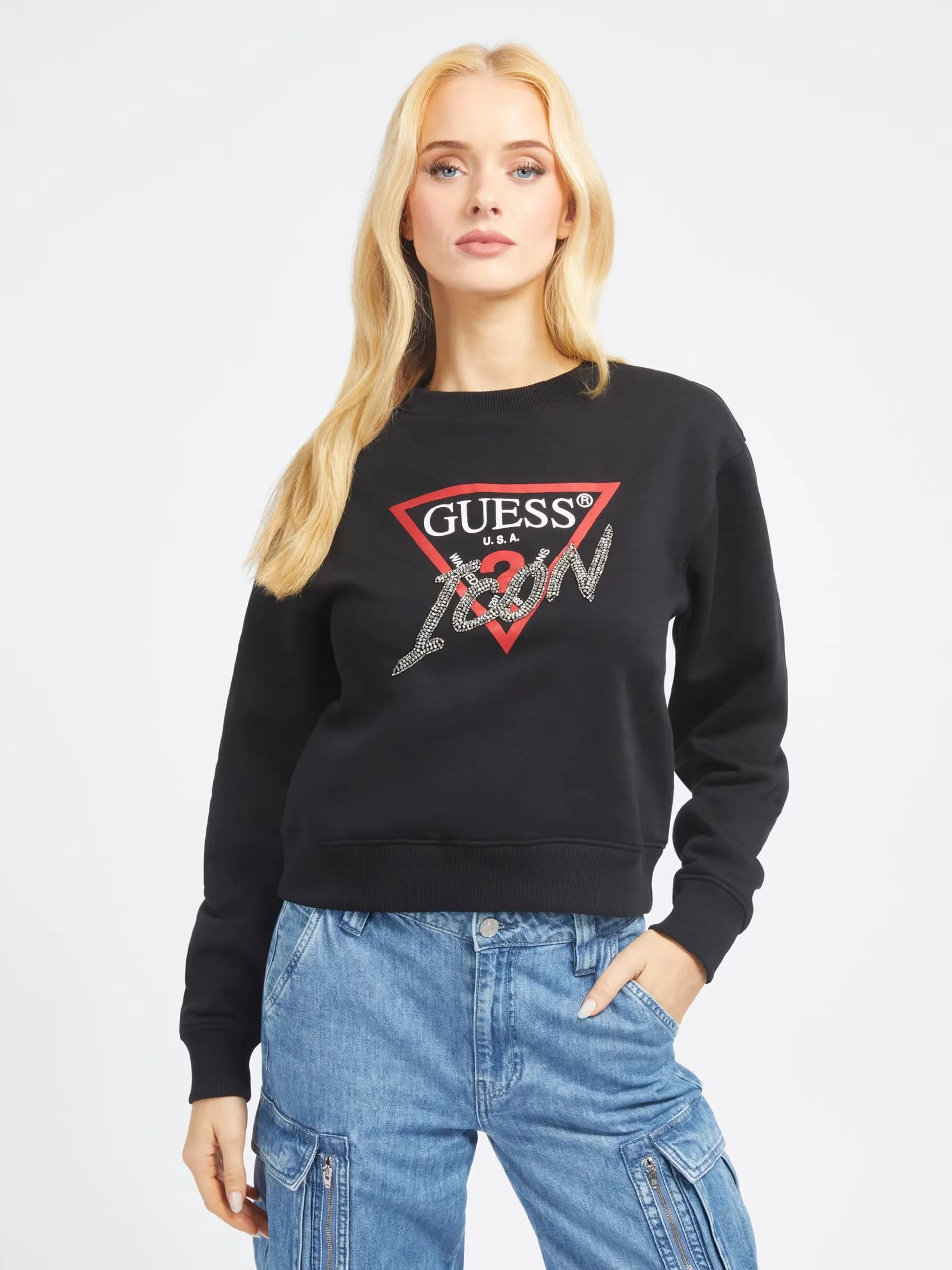 Sudadera GUESS - W3BQ14 KB681 JBLK