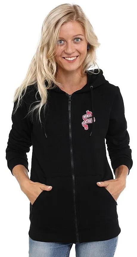 sudadera Horsefeathers Vita Zip - Black - women´s