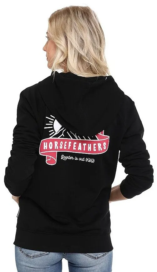 sudadera Horsefeathers Vita Zip - Black - women´s