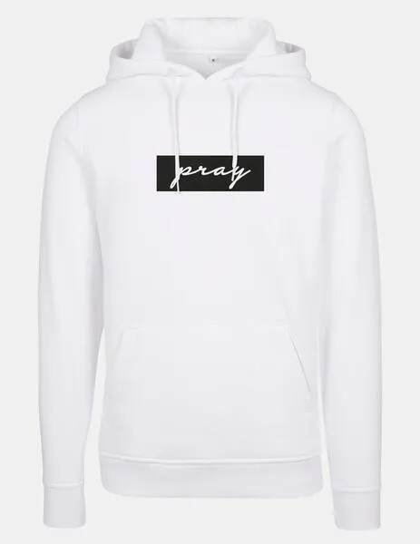 Sudadera MISTER TEE Capucha PRAY BOXLOGO - White