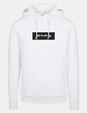 Sudadera MISTER TEE Capucha PRAY BOXLOGO - White