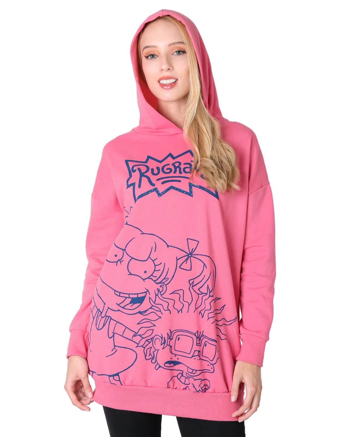 Sudadera Mujer Moda Con Capucha Rosa Nickelodeon 56504802