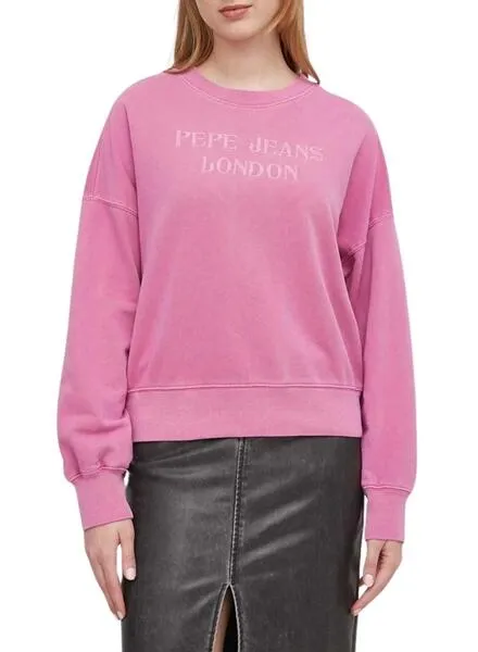 Sudadera Pepe Jeans Kelly Rosa Para Mujer