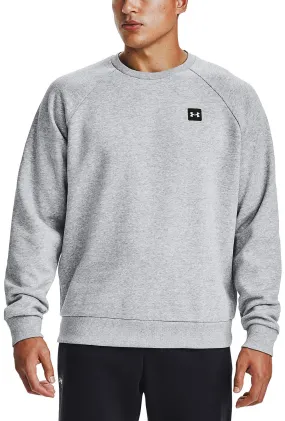 sudadera Under Armour Rival Fleece Crew - 011/Mod Gray Light Heather/Onyx White - men´s