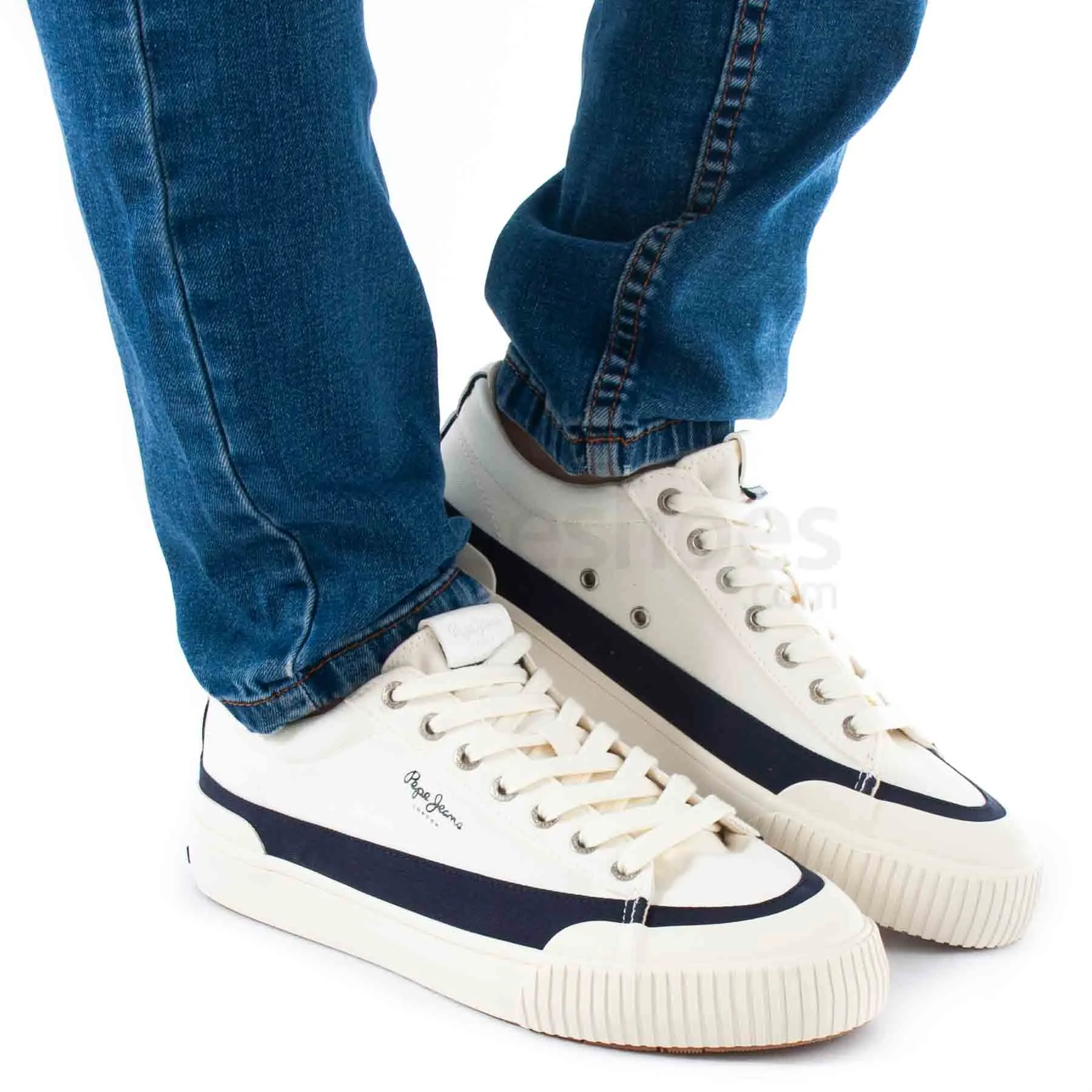 Tenis PEPE JEANS Ben Band White PMS31043 800