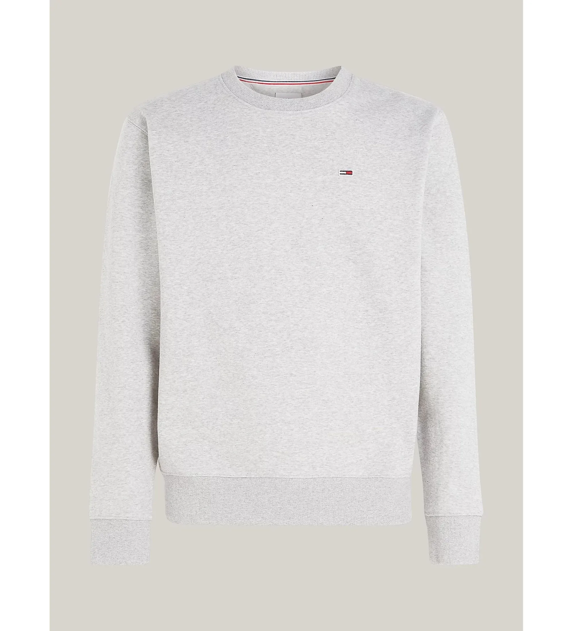 TOMMY JEANS SUDADERA DE FELPA CON PARCHE GRIS