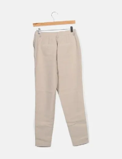 VILA Pantalón chino beige