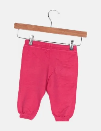 Zara Pantalón baggy rosa