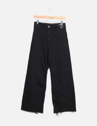 Zara Pantalón negro denim