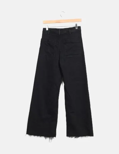 Zara Pantalón negro denim